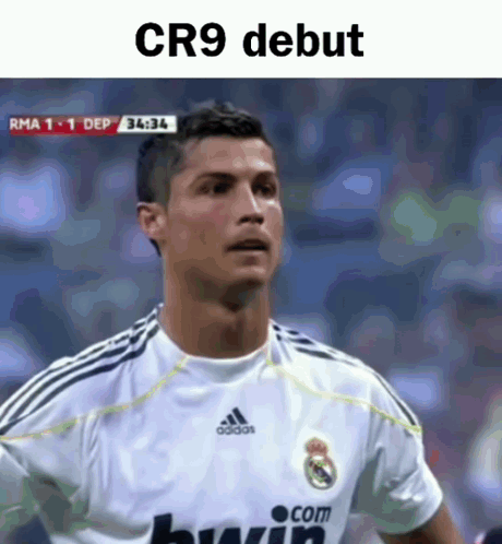 Real Madrid Cristiano Ronaldo Debut GIF