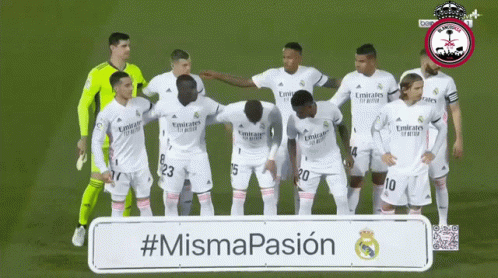 Real Madrid Players Line Up GIF