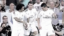 Real Madrid Ronaldo Grooving With The Team GIF