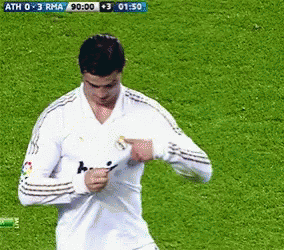 Real Madrid Ronaldo Pointing Something GIF