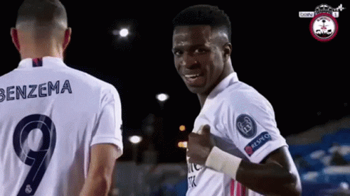 Real Madrid Vinicius Kiss Shirt Logo GIF