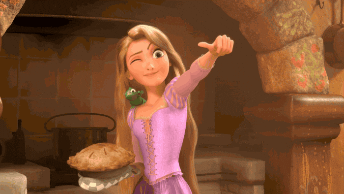 Real Nice Tangled Rapunzel Thumbs Up GIF