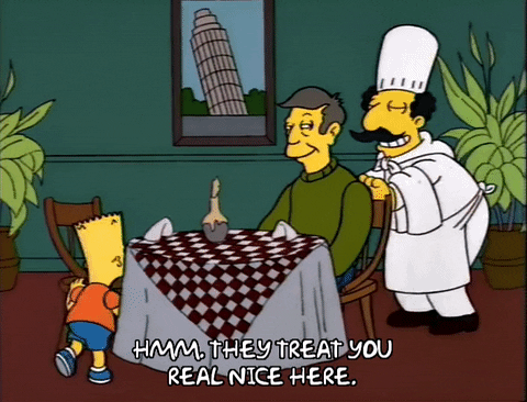 Real Nice The Simpsons Bart And Principal Skinner GIF