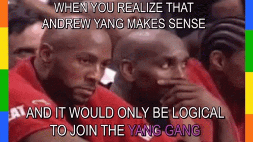 Realizing Andrew Yang Makes Sense Join Yang Gang