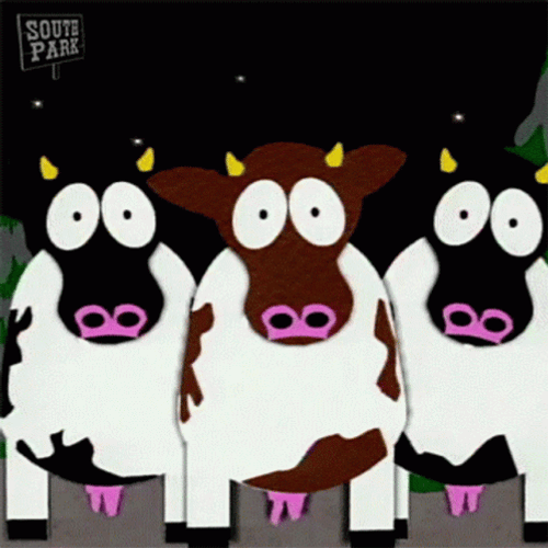 Really Cartoon Cow GIF
