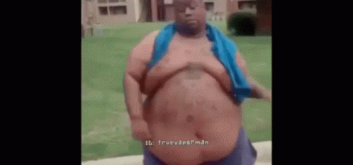 Really Fat Guy People Dancing GIF