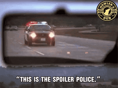 Rear View Mirror Police Car This Is the Spoiler Police