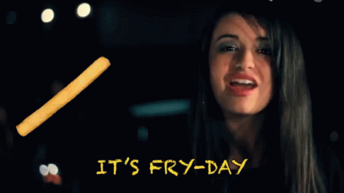 Rebecca Black Friday Fry-day Meme GIF