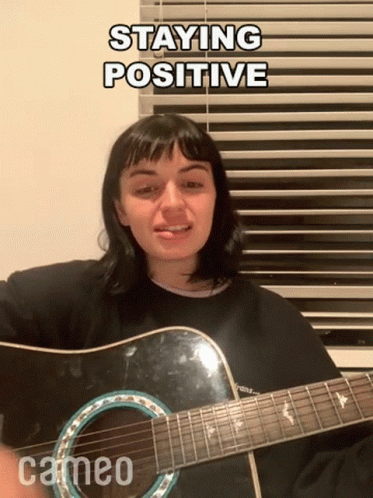 Rebecca Black Friday Playing Guitar GIF