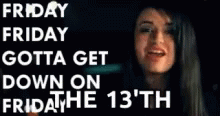 Rebecca Black Friday The 13th Video Meme GIF