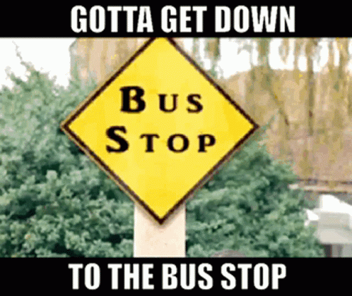 Rebecca Black Friday To The Bus Stop Meme GIF
