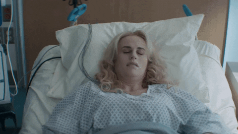 Rebel Wilson Waking Up GIF