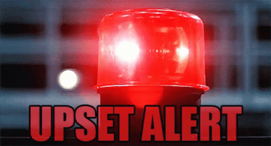 Red Alarm Light On Upset Alert GIF