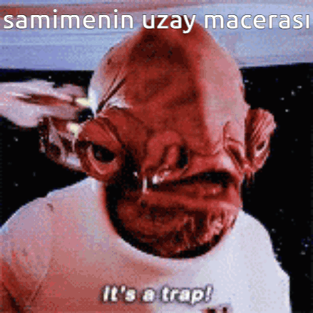 Red Alien Saying Its a Trap