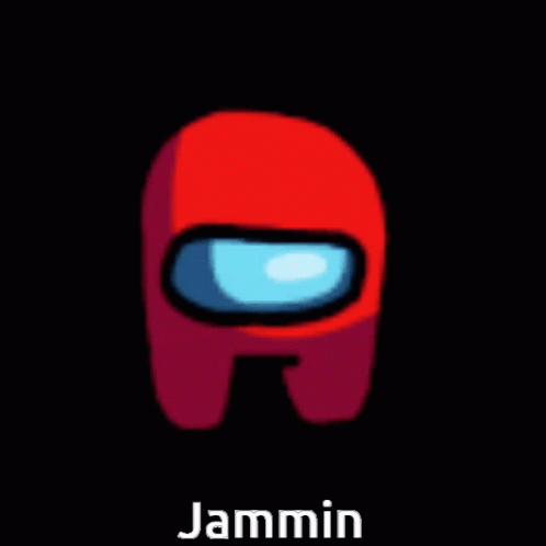 Red Among Us Character Jammin