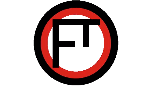 Red and Black Circle with FT