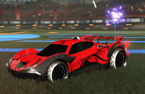 Red and Black Sports Car in Rocket League