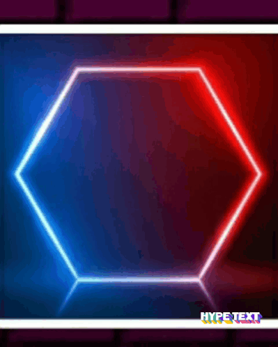 Red and Blue Background Hype Text
