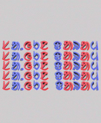 Red and Blue Letters Saying Welcome