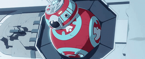 Red And Blue Robot With S GIF