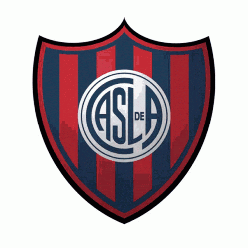 Red And Blue Striped Shield With ASLA GIF