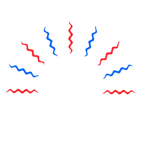 Red and Blue Sun Lines