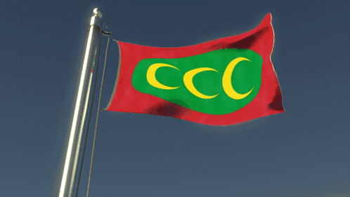 Red and Green Flag With CCC