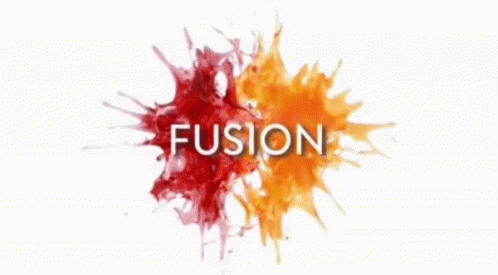 Red And Orange Paint Fusion GIF