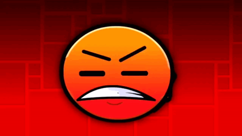 Red and Orange Smiley Face