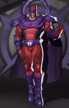 Red And Purple Superhero On Purple Platform GIF