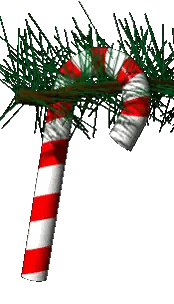 Red and White Candy Cane Hanging