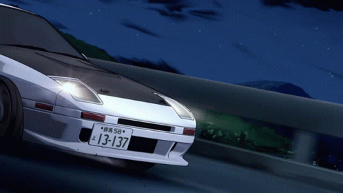 Red and White Car With License Plate 13-137