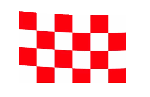 Red and White Checkered Hearts
