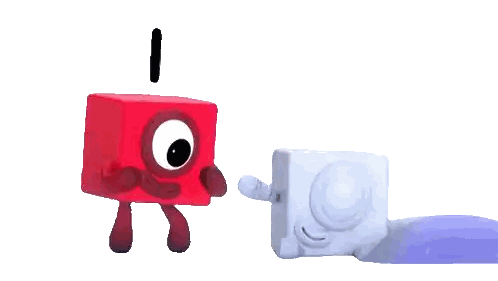 Red and White Cubes Standing Next to Each Other