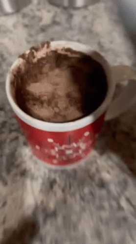 Red and White Hot Chocolate Cup Number 1
