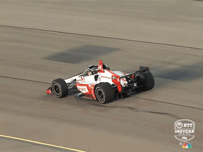 Red And White Race Car GIF