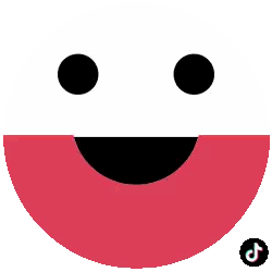 Red and White Smiley Face with Black Eye