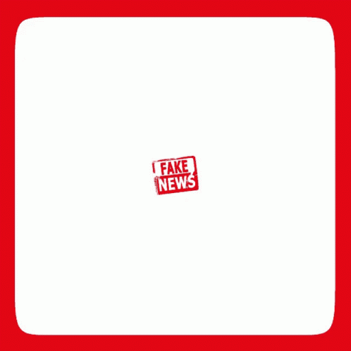 Red and White Stamp Saying Fake News