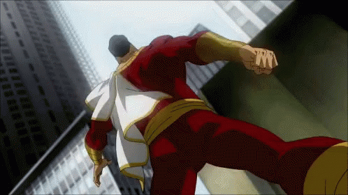Red and White Superhero Man with W on Fist