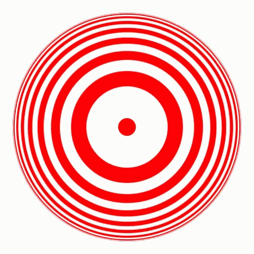 Red And White Target With Red Center GIF