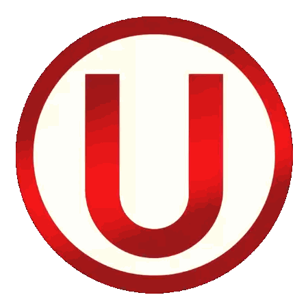 Red and White U Circle