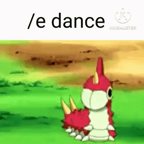 Red and White Worm with E Dance