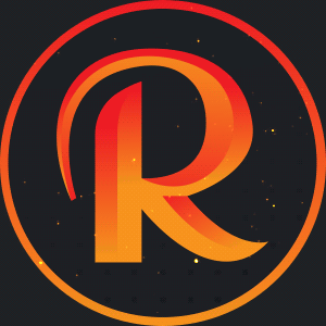 Red and Yellow Letter R