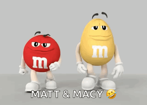 Red and Yellow M&Ms Together