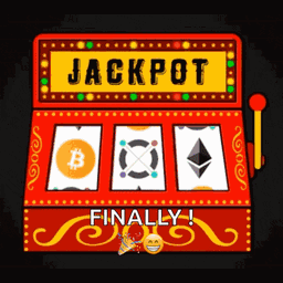Red and Yellow Slot Machine Jackpot