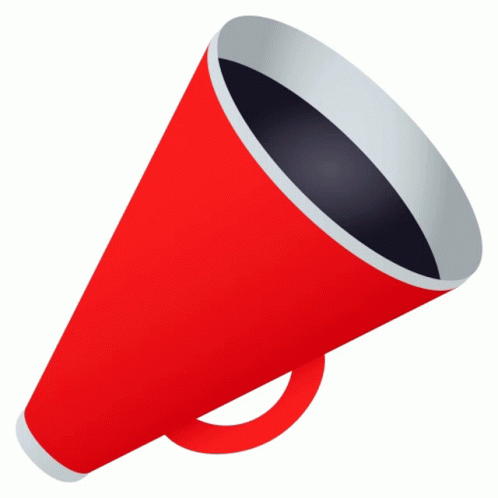 Red Animated Megaphone GIF