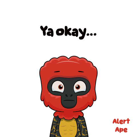 Red Ape Saying Ya Okay
