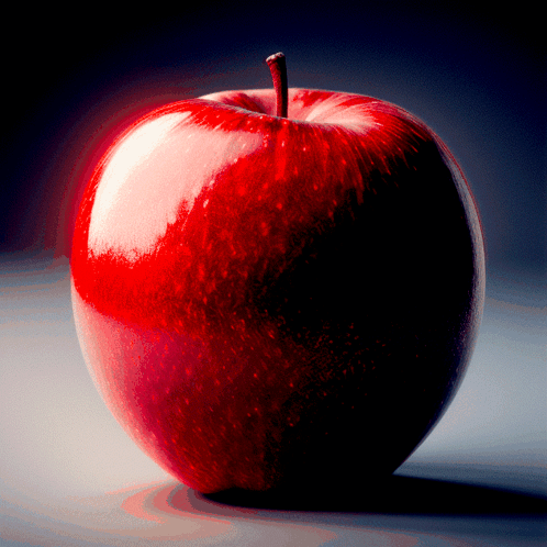 Red Apple On Table GIF
