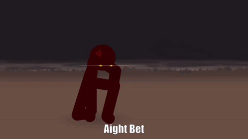 Red Arrow Saying Aight Bet