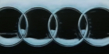 Red Audi Driving Uphill GIF